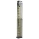 Elite Tactical Systems (ETS), Magazine, 9MM, 40 Rounds, For Glock 17/19/26, Carbon Smoke