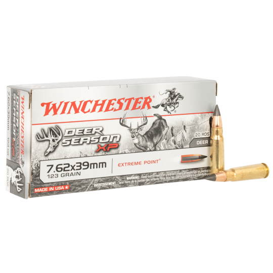 Winchester Ammo Deer Season XP 7.62x39mm 123gr Extreme Point - 20rd Box