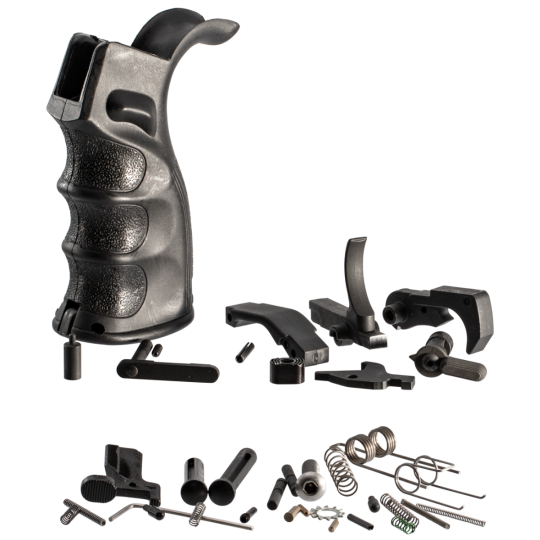 TacFire AR-10 Lower Parts Kit .308 Win Black with Pistol Grip
