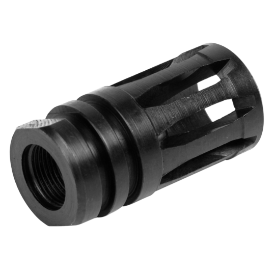 LBE Unlimited A2 Birdcage Flash Hider 4140 Steel 5.56 NATO AR-15 Black