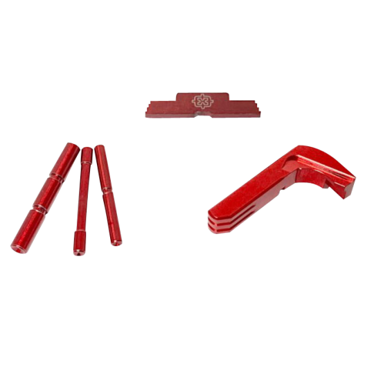 Cross Armory 3 Piece Kit Extended for Glock Gen4 Red Anodized