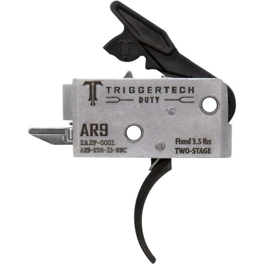 TriggerTech AH9TDB33NNC Duty Curved Trigger Two-Stage 3.50 lbs Draw Weight Fits AR-9