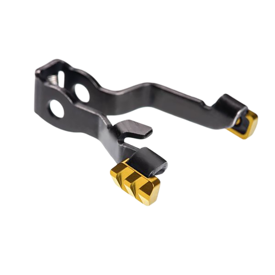 Tyrant CNC Extended Slide Release 9mm Glock Gen5 Gold 6061 Aluminum