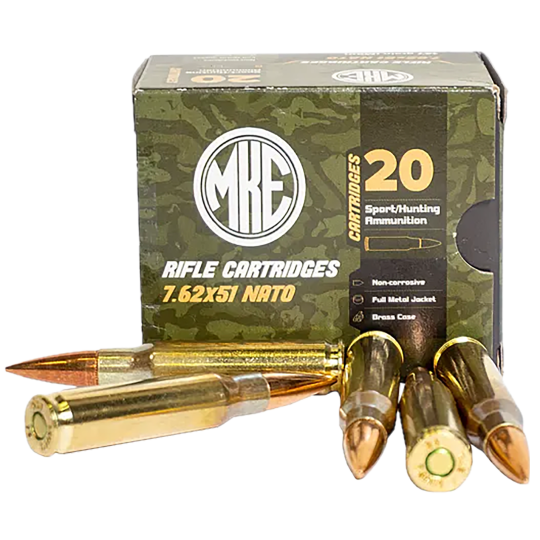 Century Arms 7.62x51 147gr FMJ Rifle Ammo 20 Rounds Case