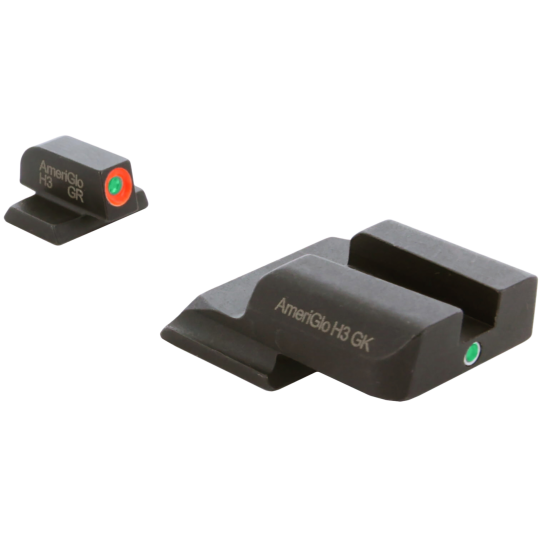 AmeriGlo i-Dot Sights for S&W M&P Shield Green Tritium Set