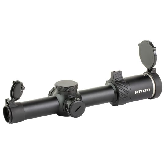 Riton Optics, 3 Series Tactix, Rifle Scope, 1-8X24mm, 30mm Tube, OT Illuminated Reticle, Second Focal Plane, Black