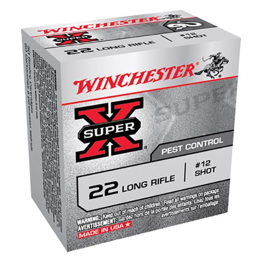 Winchester Super X X22LRS .22 LR #12 Shot Ammunition - 50rd Box
