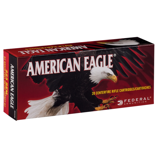 Federal American Eagle Rifle 223 Rem 62gr FMJ BT 20rd Box