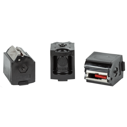 Ruger 90451 BX-1 Value Pack 10rd Magazine Fits Ruger 10/22/SR/American Rimfire/77/Charger 22LR Rotary Black 3 Pack
