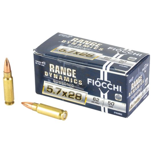 Fiocchi Range Dynamics 5.7X28MM 62Gr FMJ – 50rd Box