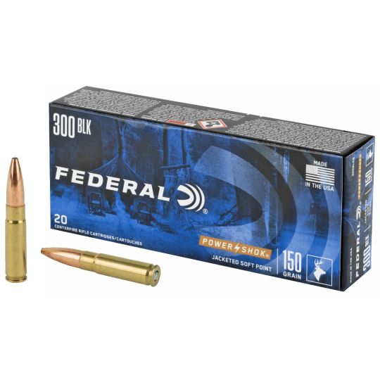 Federal PowerShok 300 BLK 150 Grain Soft Point 20Rds Box