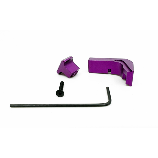 PT Parts Glock 17/19 Mag Release - Aluminum-Purple