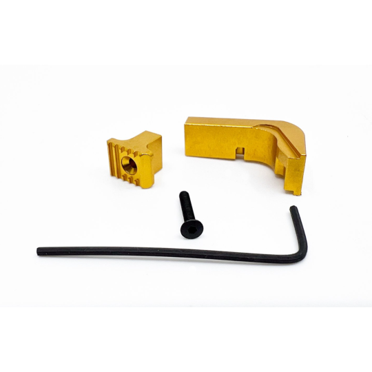 PT Parts Glock 17/19 Mag Release - Aluminum-Gold