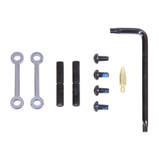PTI Parts AR-15 Complete Anti-Rotation Trigger/Hammer Pin Set Black Chrome