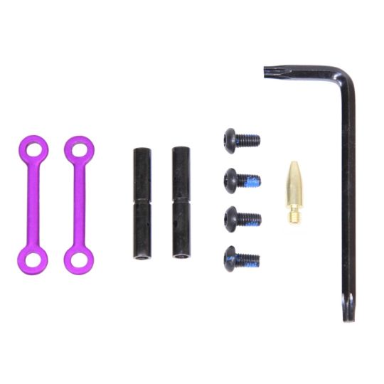 PTI Parts AR-15 Complete Anti-Rotation Trigger/Hammer Pin Set Anodized Purple