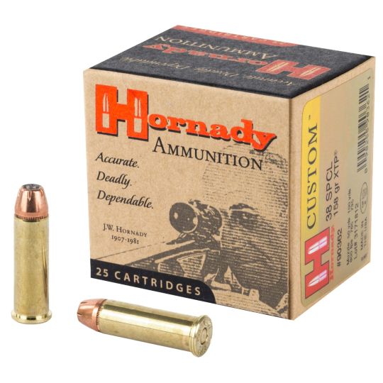Hornady Custom 38 Special 158 Grain XTP Self-Defense Ammo - 25Rd Box