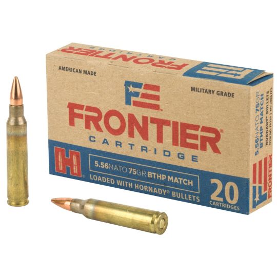 Frontier 556 NATO 75 Grain BTHP Match Ammo - 20Rds Box