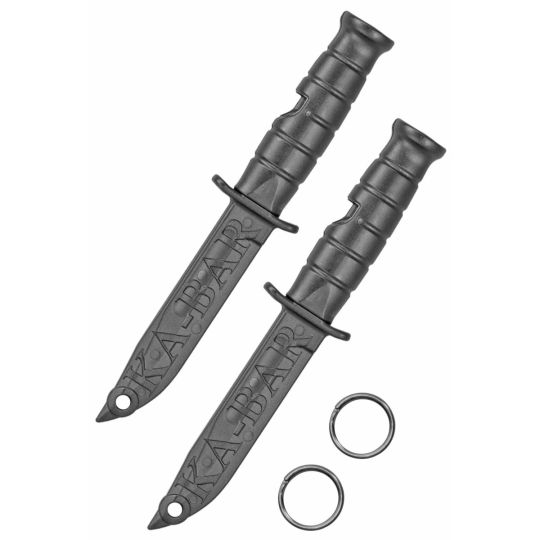 KA-BAR Knives Emergency Whistle, Survival Tool, 2-Pack, Black