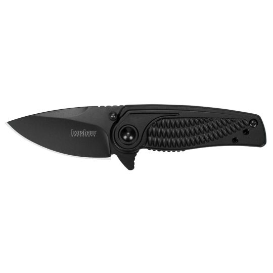 Kershaw Spoke Folding Knife 2 Inch Drop Point SpeedSafe Black-Oxide