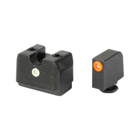 Rival Arms, Tritium Night Sight, Fits Glock 17/19 MOS, Orange Front, Black Rear