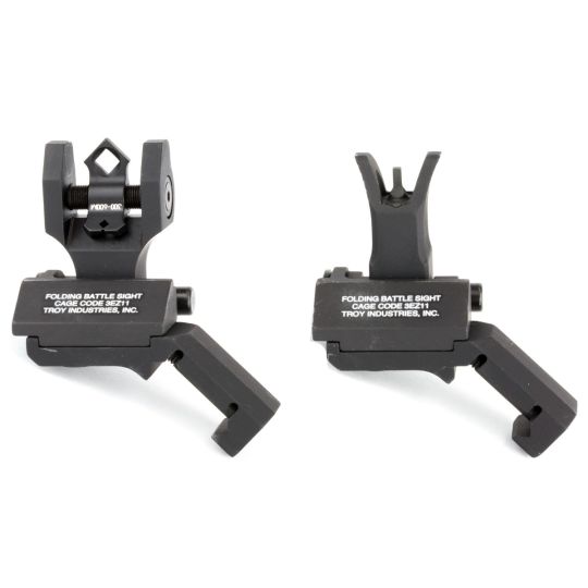 TROY Industries, 45 Degree Battle Sight, Fits Picatinny, Black, M4 Front Sight and Dioptic Rear