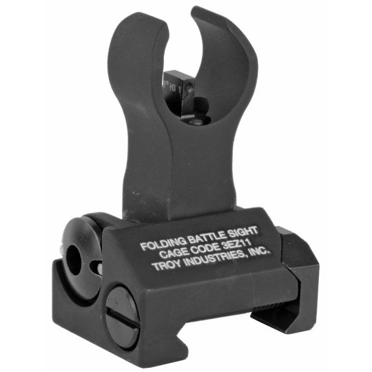 TROY Industries, BattleSight, Folding Front Sight, HK Style, Tritium, Picatinny, Black Finish, Updated 1-Piece Design