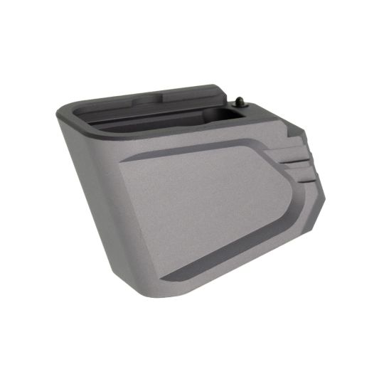 Glock 19/23 +5 Mag Extension Gray Anodized by Tyrant CNC