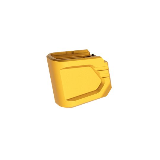 Tyrant CNC +4 Mag Extension, Gold, Matte Finish, Fits Glock 43X/48