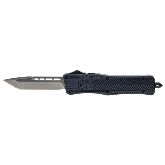 CobraTec CTK-1 Medium 3" OTF Tanto D2 Blade, NYPD Blue Handle
