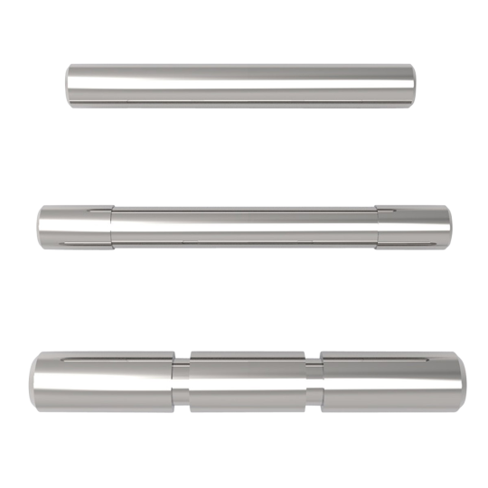 Cross Armory 3-Pin Set for Glock Gen1-3 - Silver Steel