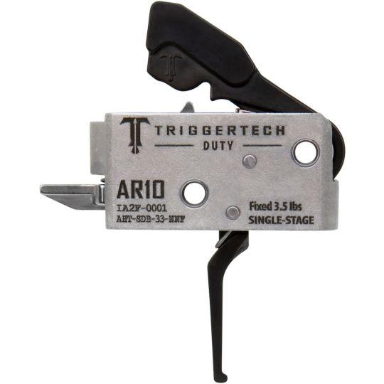 TriggerTech AHTSDB33NNF Duty Flat Trigger Single-Stage 3.50 lbs Draw Weight Fits AR-10
