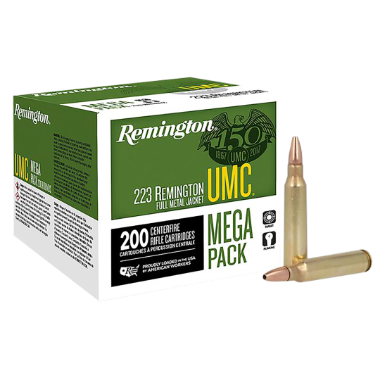 Remington UMC 223 Rem 45gr JHP 200 Rounds Box