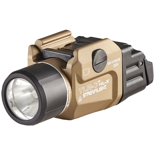 Streamlight 69459 TLR-7 HL-X USB Gun Light Flat Dark Earth 500/1,000 Lumens White LED
