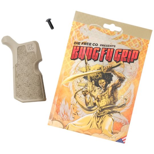 Die Free Co Kung Fu Grip FDE Nylon for AR15 M4 AR10 SR25