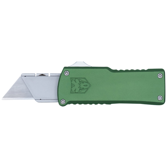 CobraTec Utility OTF Knife 3.38in OD Green Aluminum