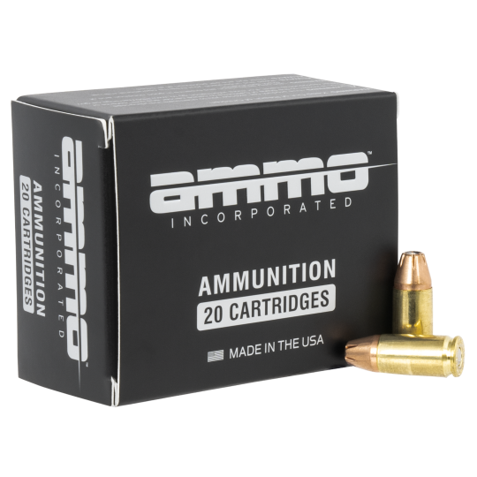 Ammo Inc, Signature, 9MM, 124 Grain, Jacketed Hollow Point, 20 Round Box