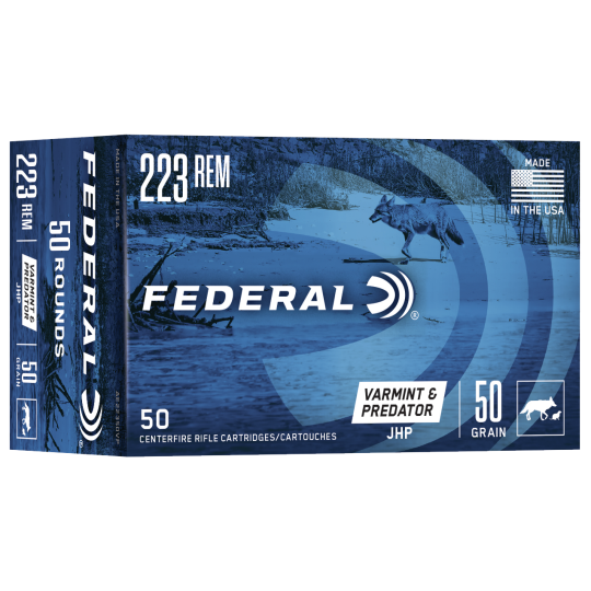 Federal American Eagle Varmint & Predator .223 Rem 50gr 50rd Box