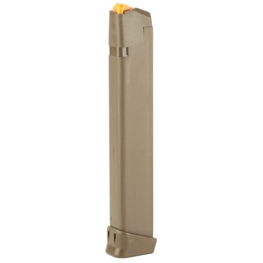 Glock G17/19/26/34 OEM 33 Rds Magazine 9mm Luger FDE Finish