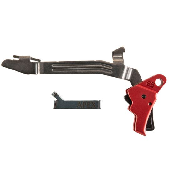 Apex Tactical Action Enhancement Trigger Kit for Glock 17-19-26-34-45 Gen5 Enhancement Drop-in Red