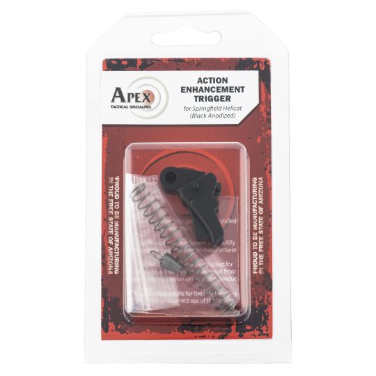 Apex Tactical Action Enhancement Trigger Springfield Hellcat Black Curved 5-5.50 Lbs SS2