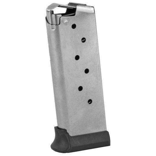 Sig Sauer P938 Legion 7 Rds Magazine 9mm Extended Base Pad Natural Steel Finish