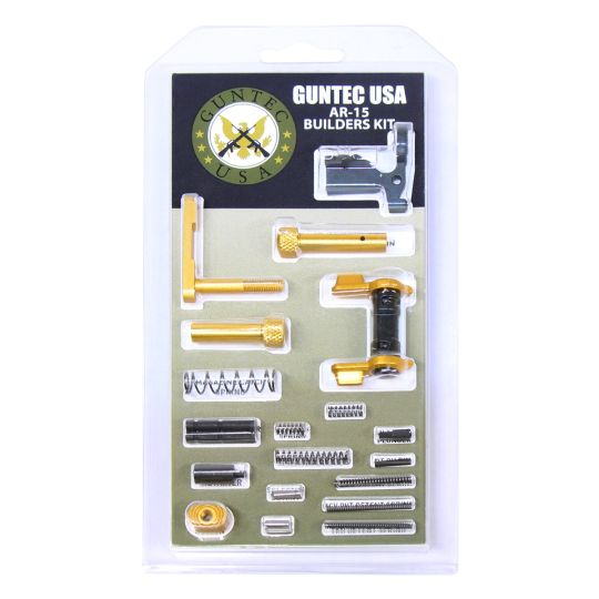 PTI Parts AR-15 Builders Kit Ambi Safety Anodized Gold Finish