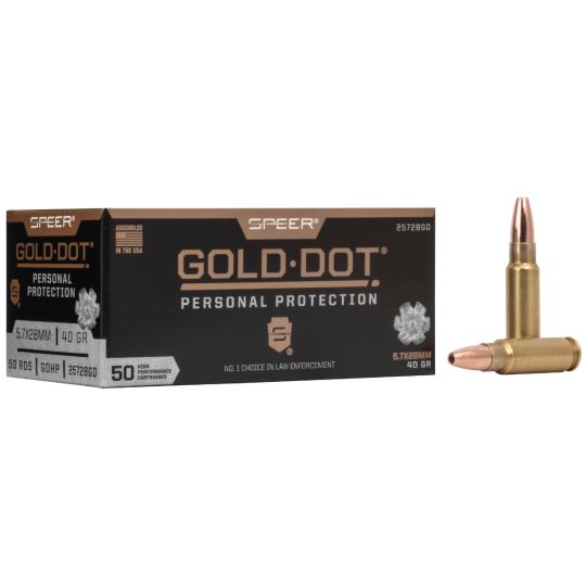 Speer Gold Dot 5.7X28MM 40Gr Hollow Point Ammo – 50rd Box
