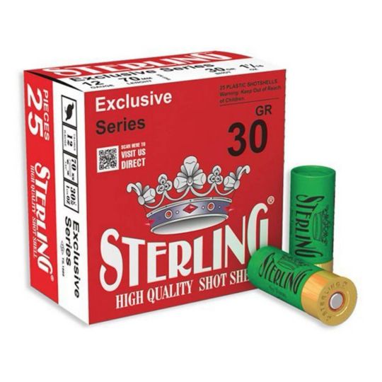Sterling Exclusive Series 12 Gauge 2.75" #8 1 1/8 oz Shot Shell 25 Rounds