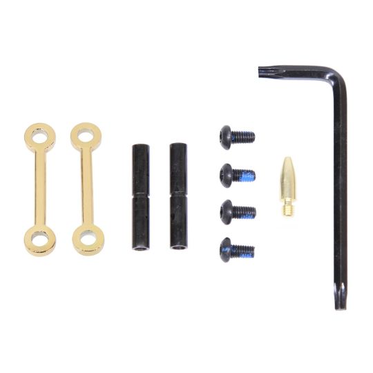 PTI Parts AR-15 Complete Anti-Rotation Trigger/Hammer Pin Set Gold Plated