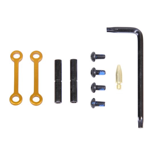 PTI Parts AR-15 Complete Anti-Rotation Trigger/Hammer Pin Set Anodized Orange