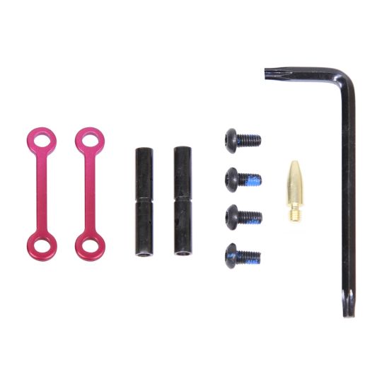 PTI Parts AR-15 Complete Anti-Rotation Trigger/Hammer Pin Set Anodized Rose