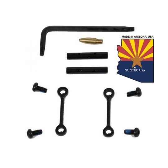 PTI Parts AR15 Anti Rotation Trigger Hammer Pin Set Anodized Black