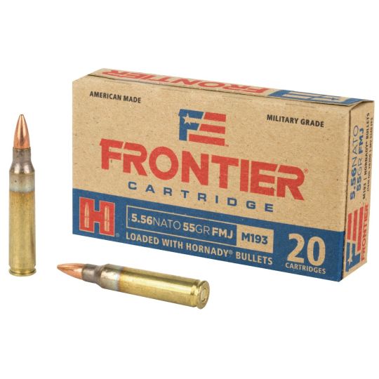 Frontier Lake City 556 NATO 55 Grain FM193 AMMO - FMJ 20Rds Box