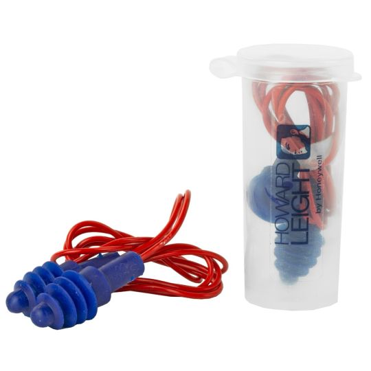 Howard Leight AirSoft Ear Plug with Cord - NRR 27 Noise Reduction